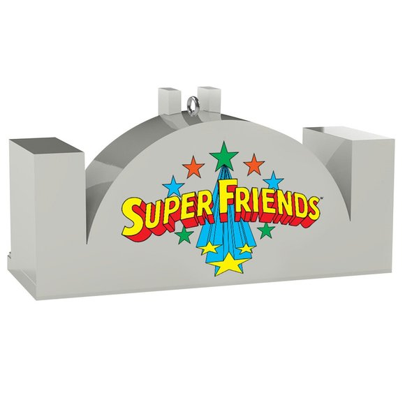 New! DC Comics Hall of Justice Hallmark Ornament + Super Friends Theme Music - Picture 4 of 5